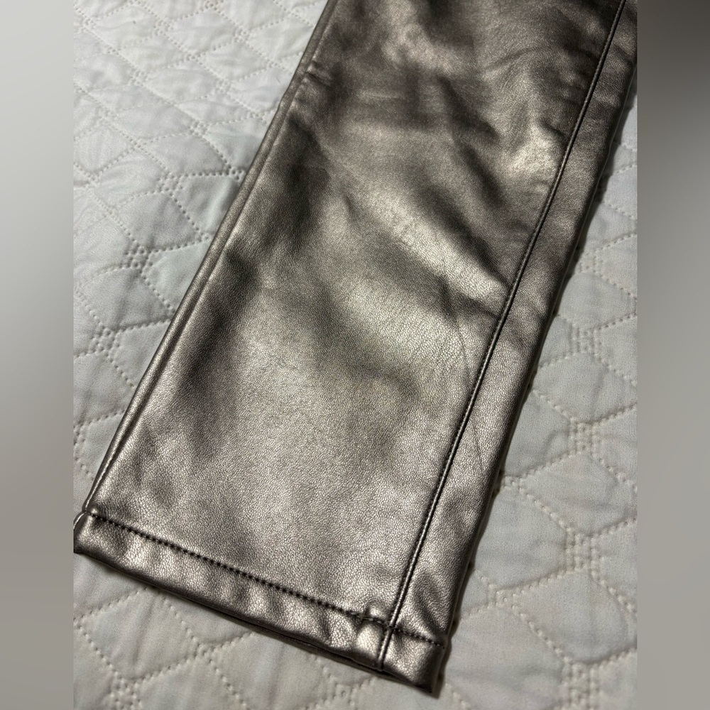 Express Metallic Gold High Rise Skinny Pants NWOT - Picture 2 of 12